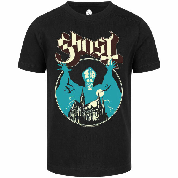 Ghost (Opus) - Kinder T-Shirt, schwarz, mehrfarbig, 128