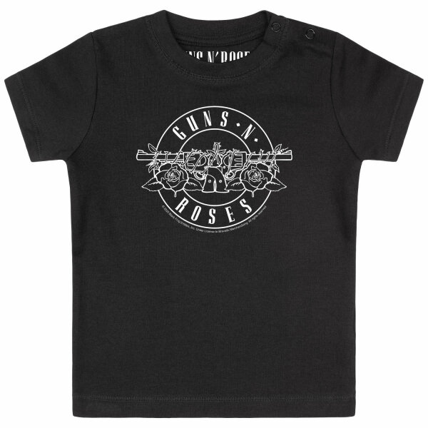 Guns n Roses (Bullet - outline) - Baby t-shirt, black, white, 80/86