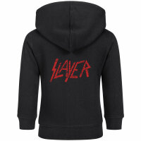 Slayer (Logo) - Baby Kapuzenjacke, schwarz, rot, 80/86