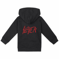 Slayer (Logo) - Baby zip-hoody, black, red, 80/86