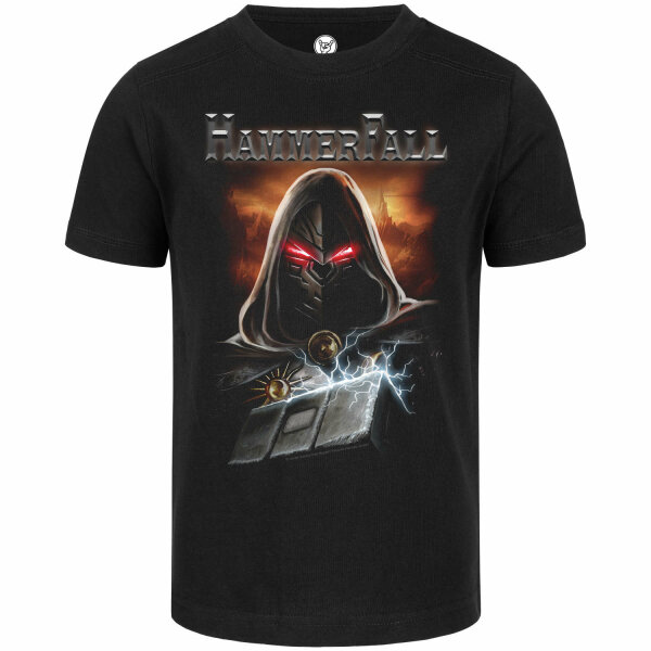 Hammerfall (Protector) - Kinder T-Shirt, schwarz, mehrfarbig, 116