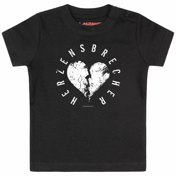 Herzensbrecher - Baby T-Shirt, schwarz, weiß, 68/74