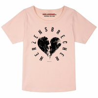 Herzensbrecher - Girly shirt, pale pink, black, 152