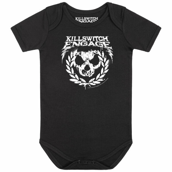 Killswitch Engage (Skull Leaves) - Baby Body, schwarz, weiß, 80/86