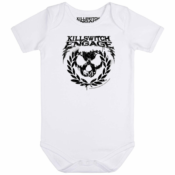 Killswitch Engage (Skull Leaves) - Baby bodysuit, white, black, 68/74