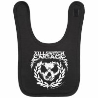 Killswitch Engage (Skull Leaves) - Baby Lätzchen, schwarz, weiß, one size