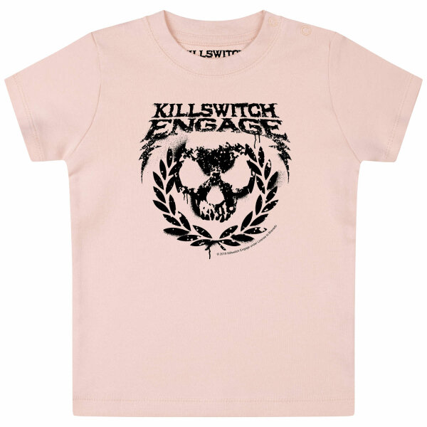 Killswitch Engage (Skull Leaves) - Baby T-Shirt, hellrosa, schwarz, 68/74