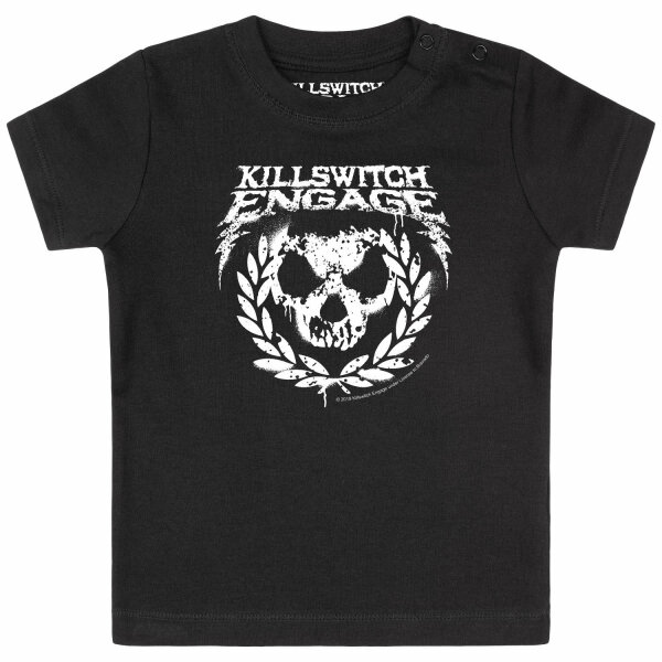 Killswitch Engage (Skull Leaves) - Baby t-shirt, black, white, 56/62