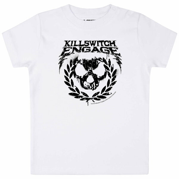 Killswitch Engage (Skull Leaves) - Baby T-Shirt, weiß, schwarz, 68/74