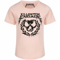 Killswitch Engage (Skull Leaves) - Girly Shirt, hellrosa, schwarz, 104