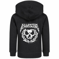 Killswitch Engage (Skull Leaves) - Kids zip-hoody, black, white, 152