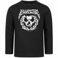 Killswitch Engage (Skull Leaves) - Kids longsleeve, black, white, 104