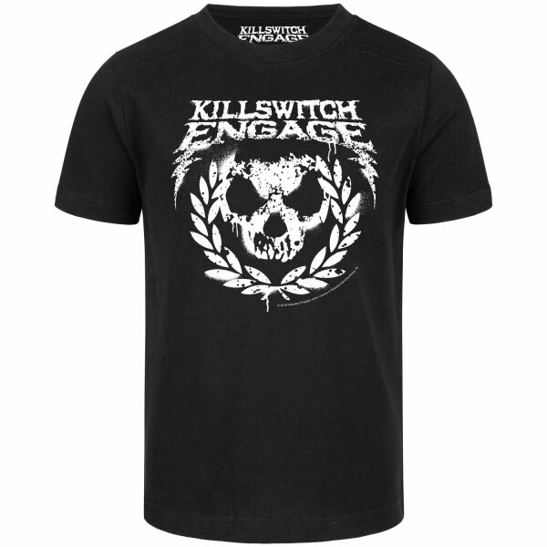 Killswitch Engage (Skull Leaves) - Kids t-shirt, black, white, 128