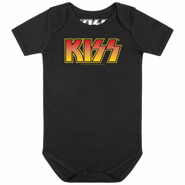 KISS (Logo) - Baby Body, schwarz, mehrfarbig, 56/62