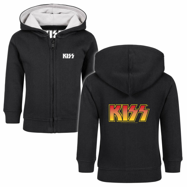 KISS (Logo) - Baby zip-hoody, black, multicolour, 56/62