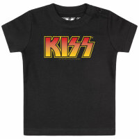 KISS (Logo) - Baby T-Shirt - schwarz - mehrfarbig - 68/74