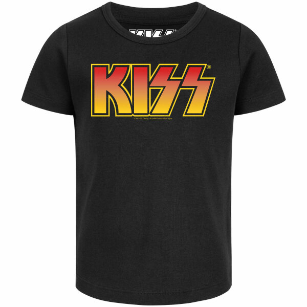 KISS (Logo) - Girly Shirt, schwarz, mehrfarbig, 128