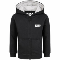 KISS (Logo) - Kinder Kapuzenjacke, schwarz, mehrfarbig, 104