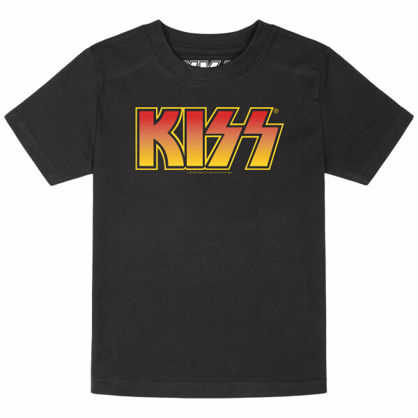 KISS (Logo) - Kinder T-Shirt, schwarz, mehrfarbig, 116