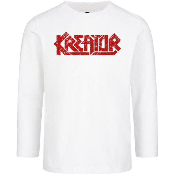 Kreator (Logo) - Kids longsleeve, white, red, 104