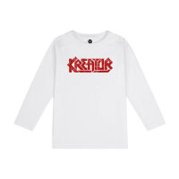 Kreator (Logo) - Kids longsleeve, white, red, 104