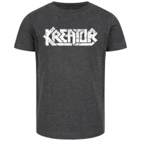 Kreator (Logo) - Kinder T-Shirt, charcoal, weiß, 116