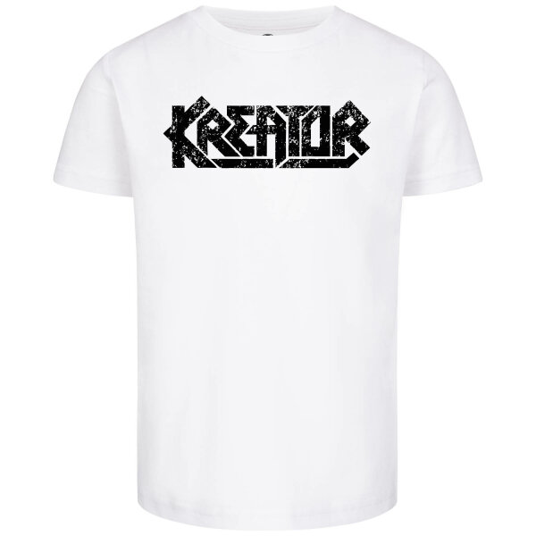 Kreator (Logo) - Kids t-shirt, white, black, 140