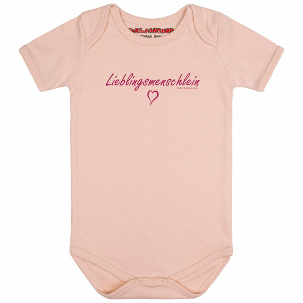 Lieblingsmenschlein - Baby Body, hellrosa, pink, 68/74