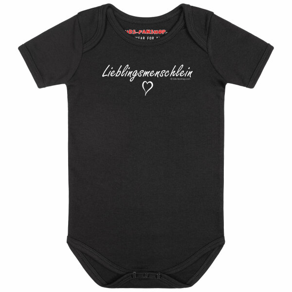 Lieblingsmenschlein - Baby Body, schwarz, weiß, 80/86