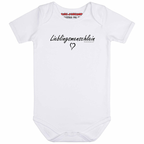 Lieblingsmenschlein - Baby bodysuit, white, black, 68/74