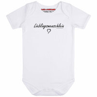 Lieblingsmenschlein - Baby bodysuit - white - black - 68/74