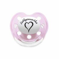 Lieblingsmenschlein - Soother - pale pink - black - Size 1