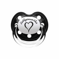 Lieblingsmenschlein - Soother - black - white - Size 1