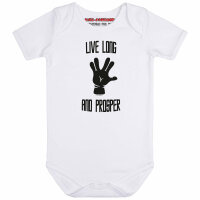 Live Long and Prosper - Baby Body, weiß, schwarz,...