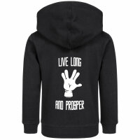 Live Long and Prosper - Kids zip-hoody, black, white, 104