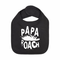 Papa Roach (Logo/Roach) - Baby Lätzchen - schwarz -...