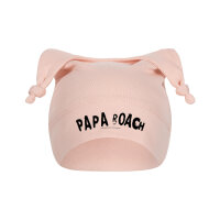 Papa Roach (Logo/Roach) - Baby Mützchen, hellrosa, schwarz, one size