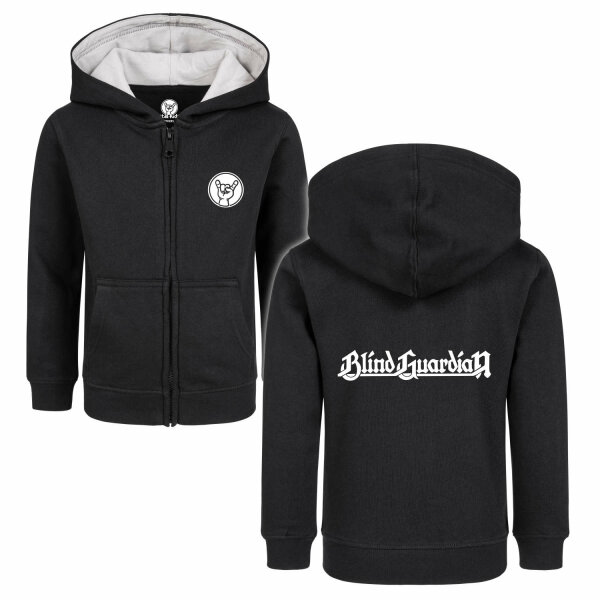 Blind Guardian (Logo) - Kinder Kapuzenjacke, schwarz, weiß, 104