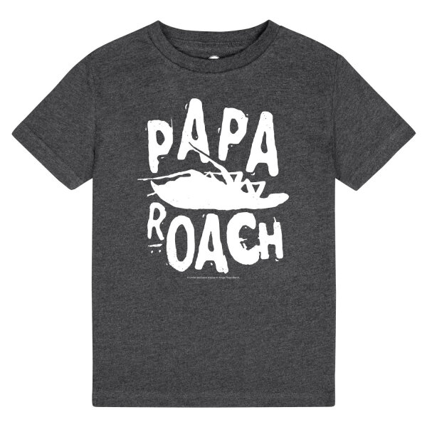 Papa Roach (Logo/Roach) - Kids t-shirt, charcoal, white, 104