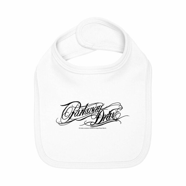 Parkway Drive (Logo) - Baby bib, white, black, one size