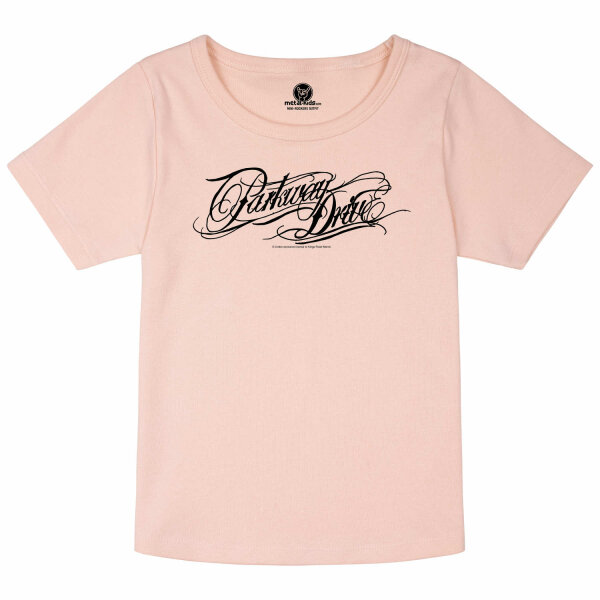 Parkway Drive (Logo) - Girly shirt, pale pink, black, 116