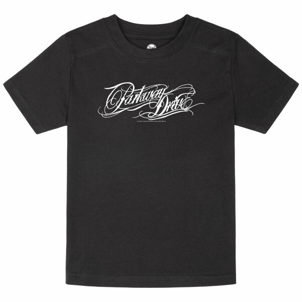 Parkway Drive (Logo) - Kinder T-Shirt, schwarz, weiß, 140