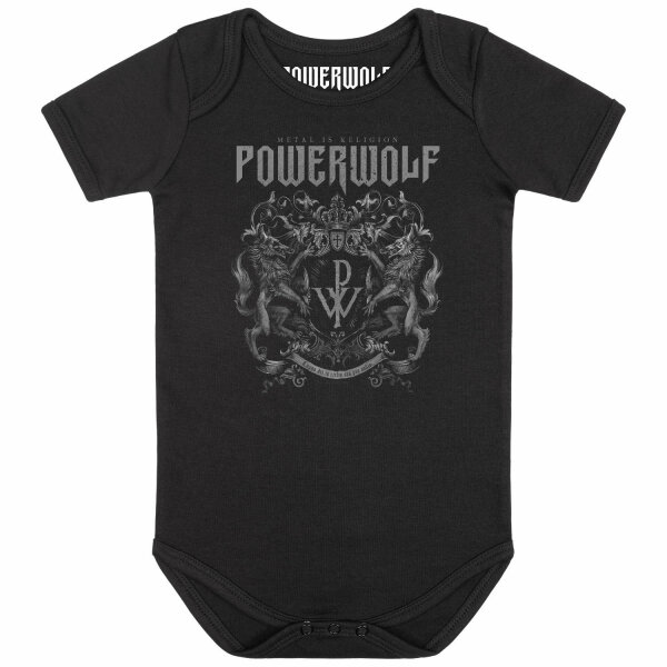 Powerwolf (Crest) - Baby Body, schwarz, mehrfarbig, 80/86