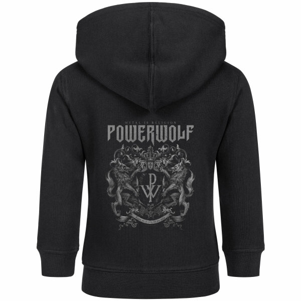 Powerwolf (Crest) - Baby Kapuzenjacke, schwarz, mehrfarbig, 68/74