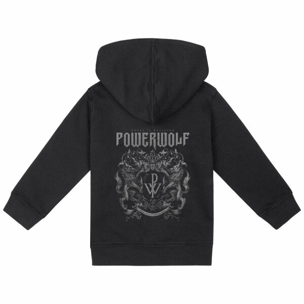 Powerwolf (Crest) - Baby Kapuzenjacke, schwarz, mehrfarbig, 68/74