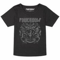Powerwolf (Crest) - Girly Shirt, schwarz, mehrfarbig, 104