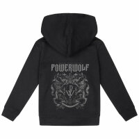 Powerwolf (Crest) - Kinder Kapuzenjacke, schwarz, mehrfarbig, 104