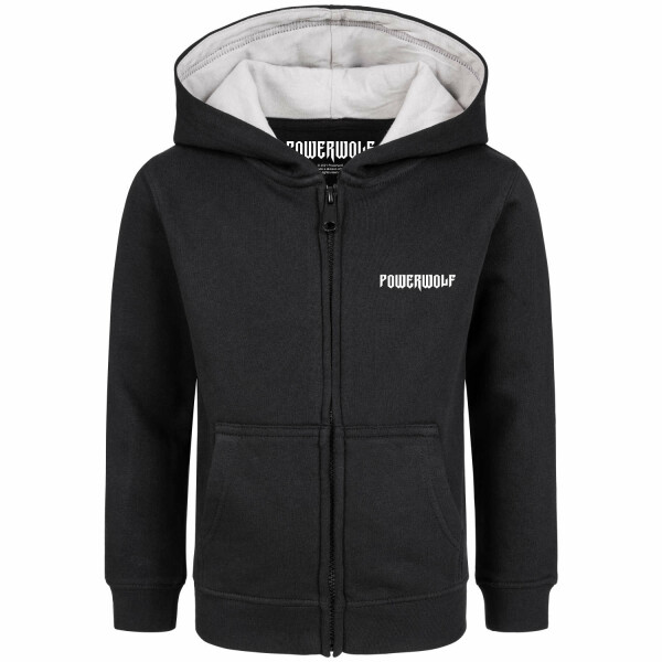 Powerwolf (Crest) - Kids zip-hoody, black, multicolour, 140