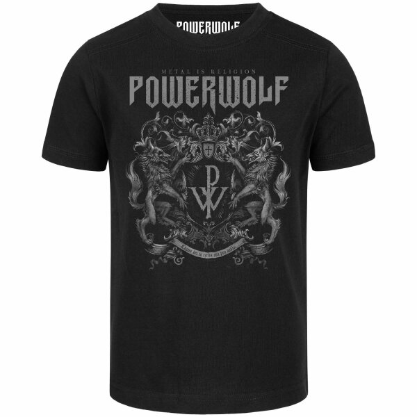 Powerwolf (Crest) - Kids t-shirt, black, multicolour, 92