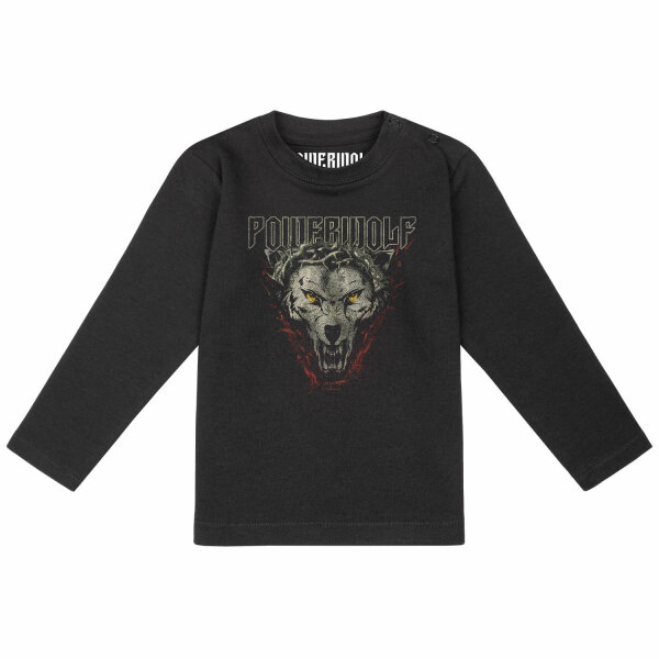 Powerwolf (Icon Wolf) - Baby Longsleeve, schwarz, mehrfarbig, 80/86